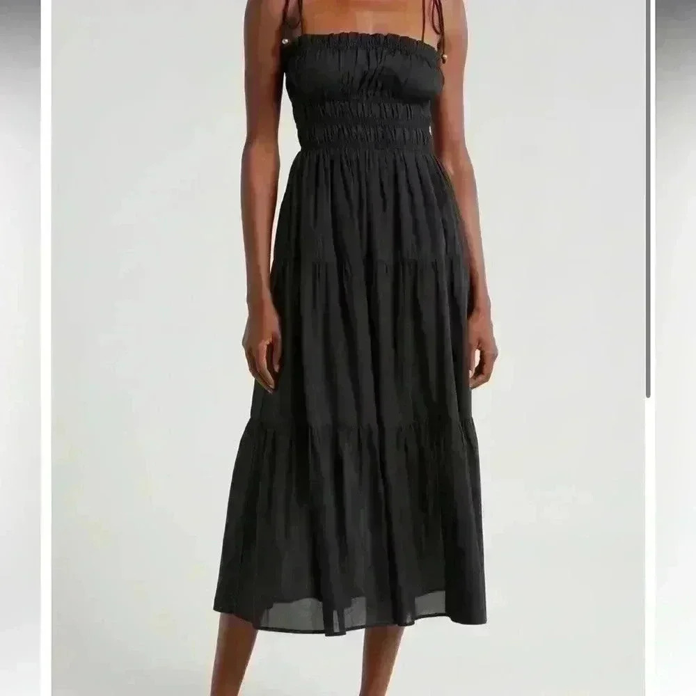 Elan Black Midi Dress- Size Small- NWOT